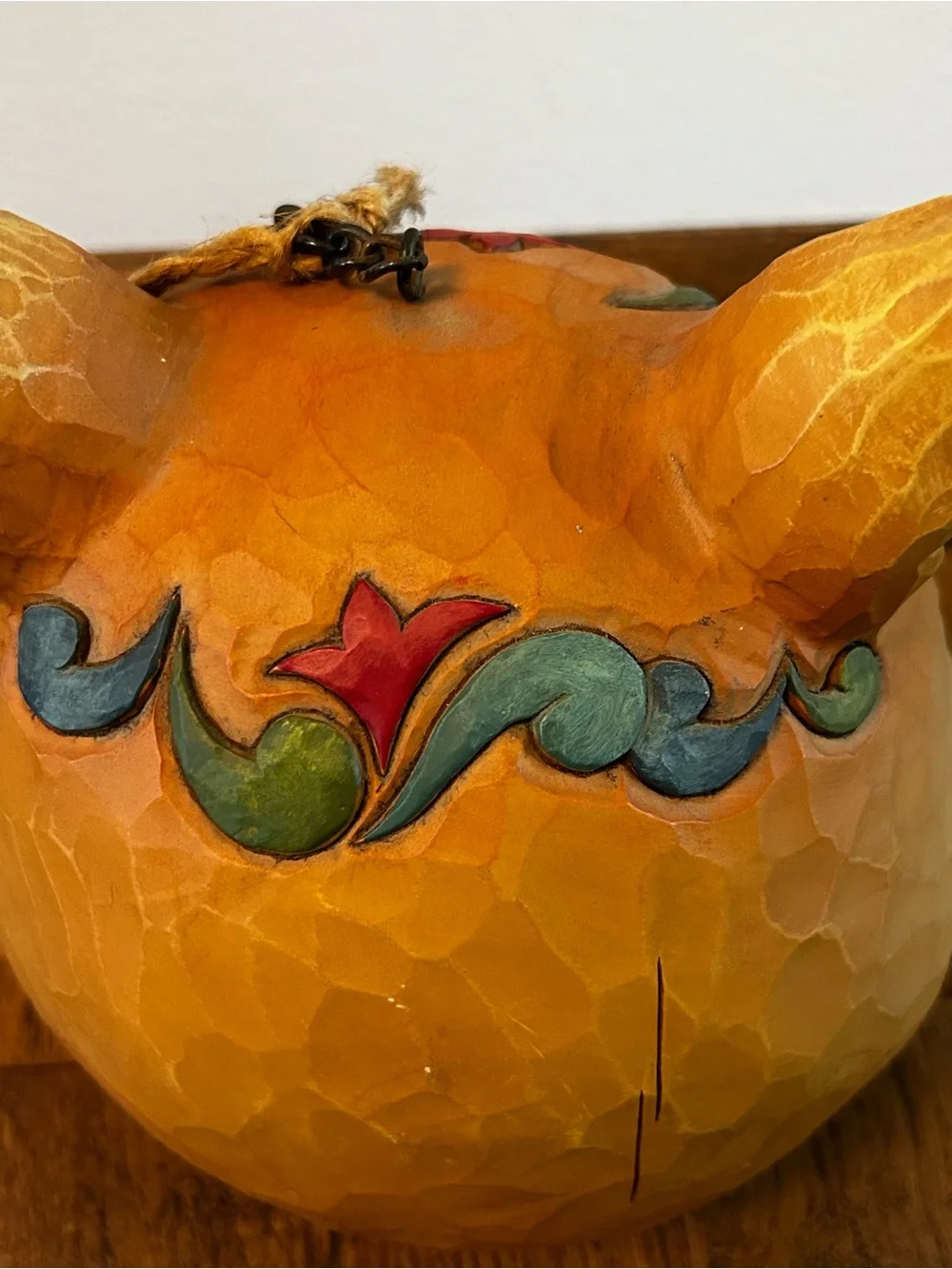 Jim Shore Enesco Heartwood Creek Orange Cat Hanging Birdhouse Decor Cottage Core